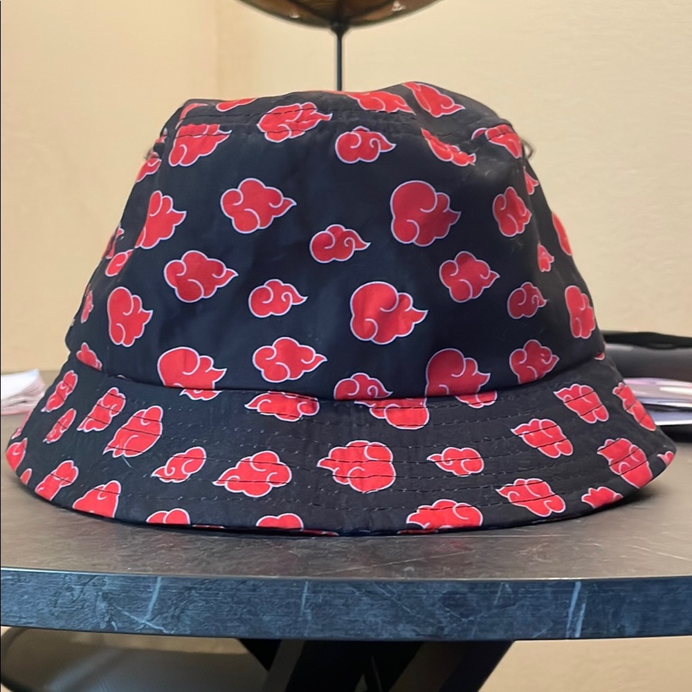 Kids' Black and Red Patterned Bucket Hat